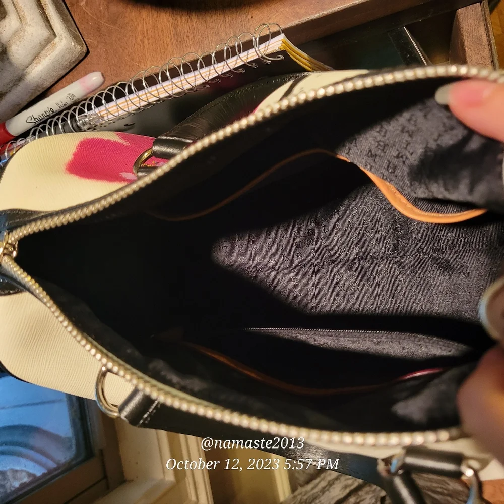 L.A.M.B. by Gwen Stefani Cherry Blossom Satchel Luxury Designer Bag #586 - Picture 9 of 14